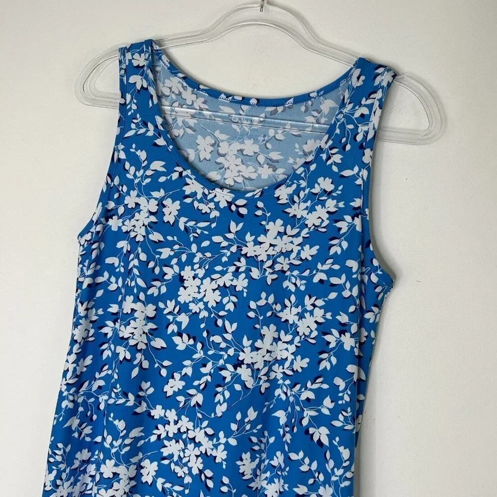 Draper James‎ Blue Floral Nightgown Womens Size Small Medium Nightie Sleepwear